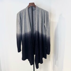 Barefoot Dreams Cozy Gray Cardigan Ombré Size Small Medium S/M